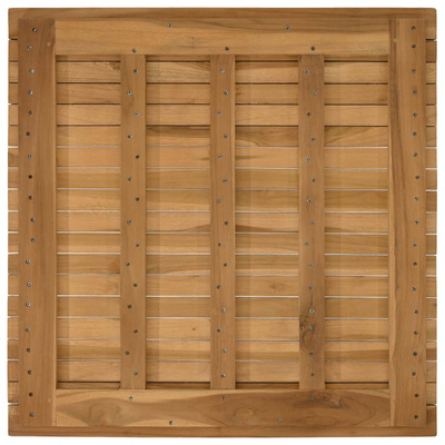 Blat stołu 70 x 70 x 3,5 cm Kwadrat Lite drewno teakowe