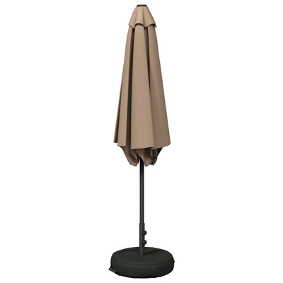 Parasol ogrodowy z podstawą 300 x 300 cm Poliester Prostokątny