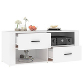 vidaXL Szafka pod TV, biała, 100x35x40 cm, materiał drewnopochodny wariant 4
