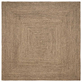 Dywany pokojowe Naturalny i czarny 240 x 240 cm Juta