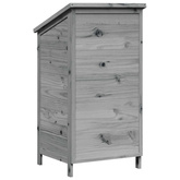 Shed ogrodowy Szary 59 x 56 x 113,5 cm Drewno Świerkowe