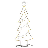 Metalowa choinka świąteczna z podstawą Czarny 125 cm Stal