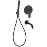 Zestaw wannowy podtynkowy z baterią podtynkową 2-funkcyjną Siros czarny Invena
