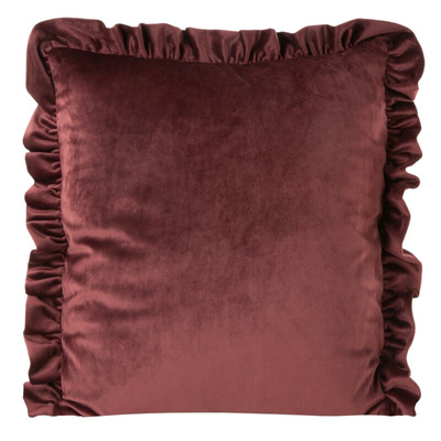 Poszewka Velvet ciemnobordowa 45x45