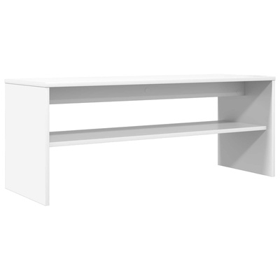 Szafka pod telewizor 100 x 35 x 40 cm Biały Drewno inżynieryjne