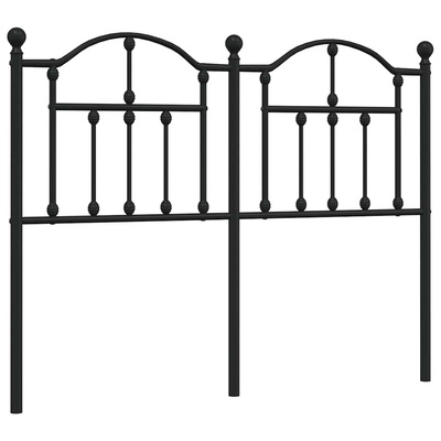 Metalowe wymienne wezgłowie, czarne, 120 cm