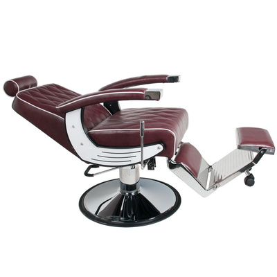 Gabbiano fotel barberski Imperial bordowy 112451