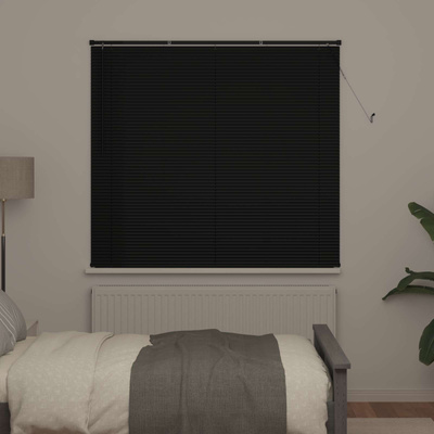 Żaluzja wenecka Czarny 150 x 160 cm 25 mm PVC