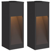 Solarna Lampa LED na Ścieżkę 2 pcs Czarny