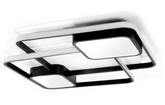 Lampa sufitowa LED czarna 80W + pilot dl-f03