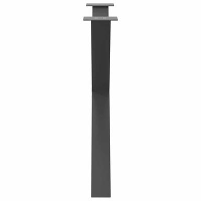 Nogi do stołu jadalnego w kształcie litery X 3 szt. Antracyt 90x(72-73) cm Stal