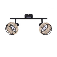 Lampa sufitowa Juicy listwa 2-punktowa do salonu metalowa