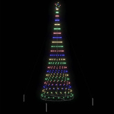 Choinka świąteczna LED z podstawą Wielokolorowe 399 cm Metal