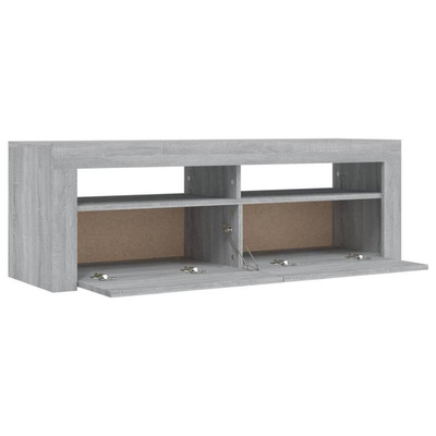 vidaXL Szafka pod TV z LED, szary dąb sonoma, 120x35x40 cm model standard