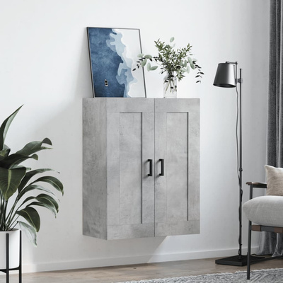 Szafka wisząca, szarość betonu, 69,5x34x90 cm vidaXL
