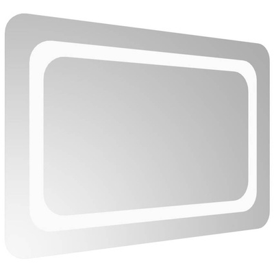 vidaXL Lustro łazienkowe z LED, 60x40 cm