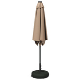 Parasol ogrodowy z oświetleniem LED i podstawą 270 x 270 cm