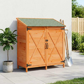Shed ogrodowy brązowy 106 x 56 x 113,5 cm Drewno Świerkowe