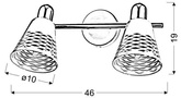 Lampa kinkiet  2x40W E14 Discovery 92-62161 biały