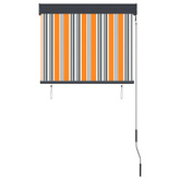 vidaXL Roleta zewnętrzna, 80x250 cm, żółto-niebieska