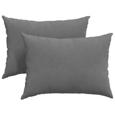 Poduszki na sofę 2 pcs Ciemnoszary 70 x 50 cm tkanina