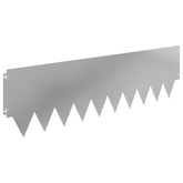 Krawężnik do trawnika 20 szt. 103 x 30 cm Stal srebrny