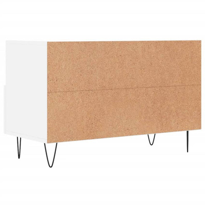 vidaXL Szafka pod TV, biała, 80x36x50 cm, materiał drewnopochodny wariant 5