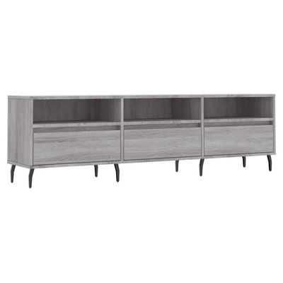 vidaXL Szafka pod TV, szary dąb sonoma, 150x30x44,5 cm