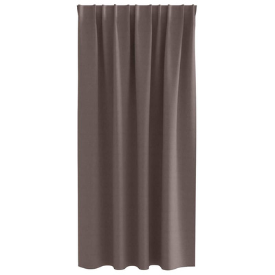 Firany blackout z kółkami 2 pcs Ciemny brąz 175 x 140 cm