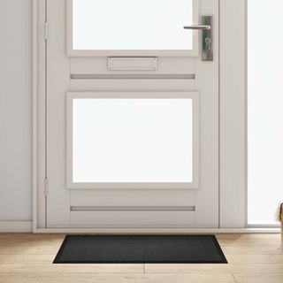 Dywanik drzwiowy Antracyt 60 x 40 x 1.2 cm Tkanina Teddy