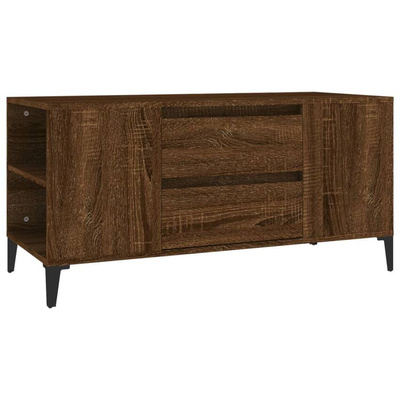 Szafka pod TV, brązowy dąb, 102x44,5x50 cm vidaXL