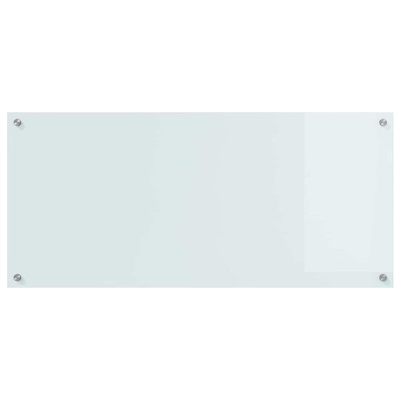 Panel kuchenny Biały 110 x 50 cm szkło hartowane