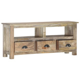 vidaXL Szafka pod TV, 110x30x50 cm, lite drewno mango