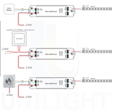 Zasilacz LED 24V 2A 50W  z interfejsem DALI/PUSH