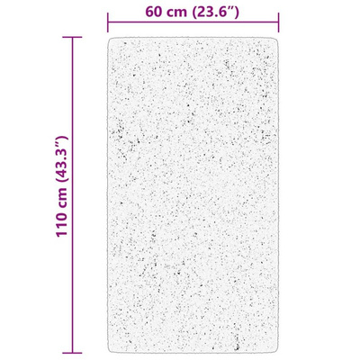vidaXL Dywan HUARTE z krótkim włosiem, zielony, 60x110 cm
