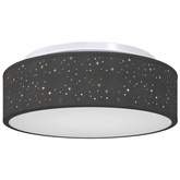 Lampa Sufitowa Z reflektorami Czarny 38 x 38 x 13,5 cm tkanina
