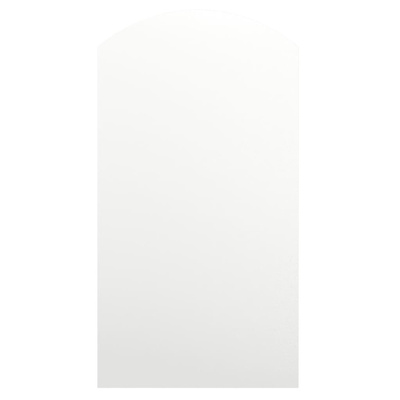 Lustro z lampami LED, 90x45 cm, szklane, z łukiem vidaXL