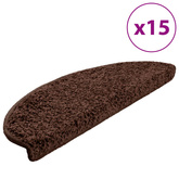 Maty na schody 15 szt. 65x21x4 cm Brązowe półokrągłe duże