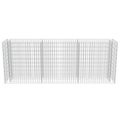 vidaXL Podwyższona donica gabionowa, galwanizowana stal, 270x50x100 cm