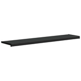 Parapet okienny Czarny z rysunkiem drewna 120 x 35 x 4,5 cm PVC