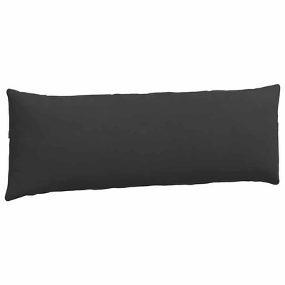 Poduszki na sofę 2 pcs Czarny 120 x 40 cm tkanina