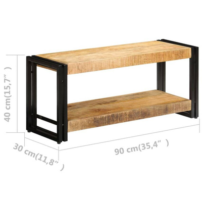 vidaXL Szafka pod TV, 90x30x40 cm, lite drewno mango model standard