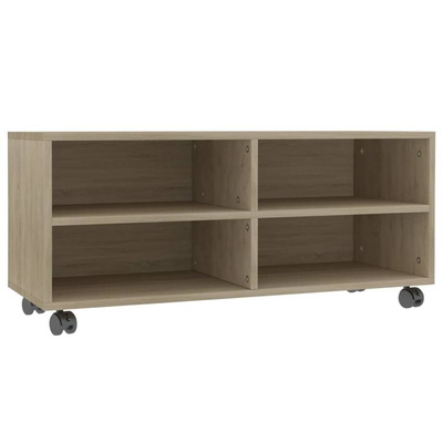 vidaXL Szafka pod TV, dąb sonoma, 90x35x35 cm, materiał drewnopochodny