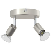 Reflektor sufitowy Z reflektorami Nikiel 12 x 8 cm Stal