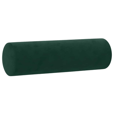 3-osobowa sofa z poduszkami, ciemnozielona, 180 cm, aksamit