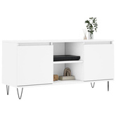 Szafka pod TV, biała, 104x35x50 cm, materiał drewnopochodny vidaXL