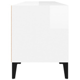 vidaXL Szafka pod TV, wysoki połysk, biała, 100x34,5x44,5 cm