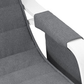 vidaXL Fotel bujany, ciemnoszary, tapicerowany tkaniną model standard