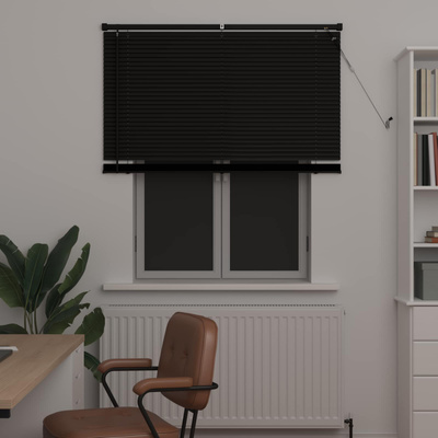 Żaluzja wenecka Czarny 150 x 110 cm 25 mm PVC