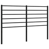 Metalowe wymienne wezgłowie, czarne, 135 cm